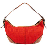 Coach Mini Monogram Signature Red Soho Hobo Shoulder Bag