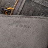 Celine Grey Leather Grained Calfskin Belt Handbag