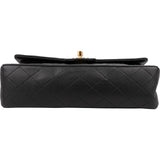 Chanel Quilted Lambskin 24K Gold Medium Double Flap Shoulder Bag