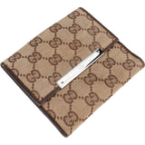Gucci Monogram GG Canvas French Flap Wallet
