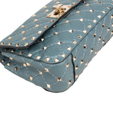 Valentino Quilted Leather Rockstud Spike Medium Chain Crossbody Bag