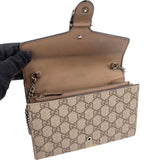 Gucci Monogram GG Supreme Canvas Dionysus Wallet On Chain Crossbody Bag