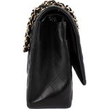 Chanel Quilted Lambskin Gold Maxi Double Flap Crossbody Bag
