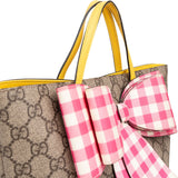Gucci Monogram GG Supreme Children's Tote Bow Handbag