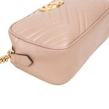 Gucci Matelassé Leather GG Marmont Camera Crossbody Bag
