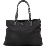 Prada Nylon Triangle Tote Shoulder Bag
