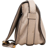 Chloé Grained Leather Marcie Saddle Small Crossbody Bag