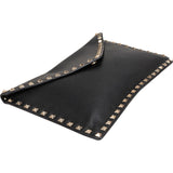 Valentino Garavani Grained Calfskin Rockstud Envelope Clutch