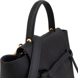 Céline Black Grained Calfskin Nano Belt Handbag