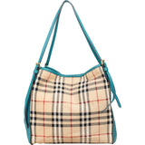 Burberry Nova-Check Canvas and Leather Canterbury Tote Shoulder Bag