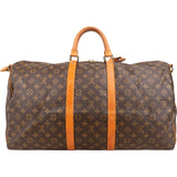 Louis Vuitton Monogram Canvas Keepall 55 Bandoulière Travel Bag