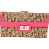 Christian Dior Trotter Monogram Canvas Pink Wallet