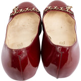 Chanel Red Patent Leather Chain CC Pumps (35,5)