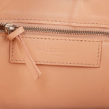 Balenciaga Stitched Checked Monogram Mesh Pink Leather City Handbag