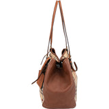Burberry Nova-Check Monogram Haymarket Hobo Shoulder Bag