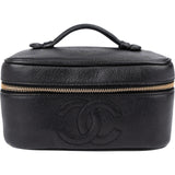 Chanel Caviar Leather Vanity Case Handbag