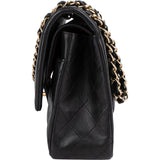 Chanel Quilted Lambskin Medium Double Flap Crossbody Bag