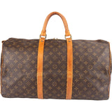 Louis Vuitton Monogram Canvas Keepall 50 Travel Bag