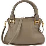Chloé Grained Calfskin Marcie Double Carry Handbag
