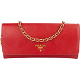 Prada Saffiano Leather Wallet On Chain Crossbody Bag