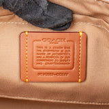 Coach Pebbled Leather Mia Studded Souvenir Pins Shoulder Crossbody Bag