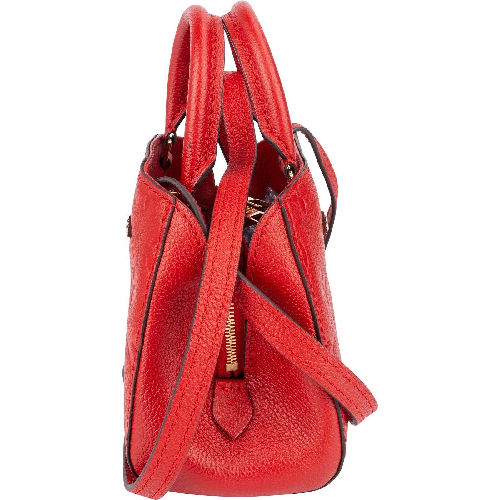 [🔄️B24 / F09] Louis Vuitton Leather Monogram Empreinte Nano Montaigne Handbag - vintageandkickz