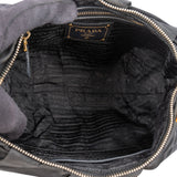 Prada Tessuto Gaufre Ring Triangle Hobo Shoulder Bag