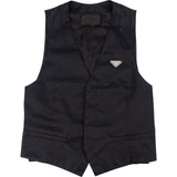 Prada Triangle Emblem Black Vest (IT48 / S)