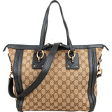 Gucci Monogram GG Leather Tote Satchel Handbag