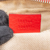 Gucci Red Grained leather GG Soho Disco Crossbody Bag