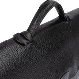 Hermès Noir Grained Fjord Leather Sac à Dépêches Business Handbag