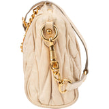 Miu Miu Matelassé Leather Padlock Shoulder Bag