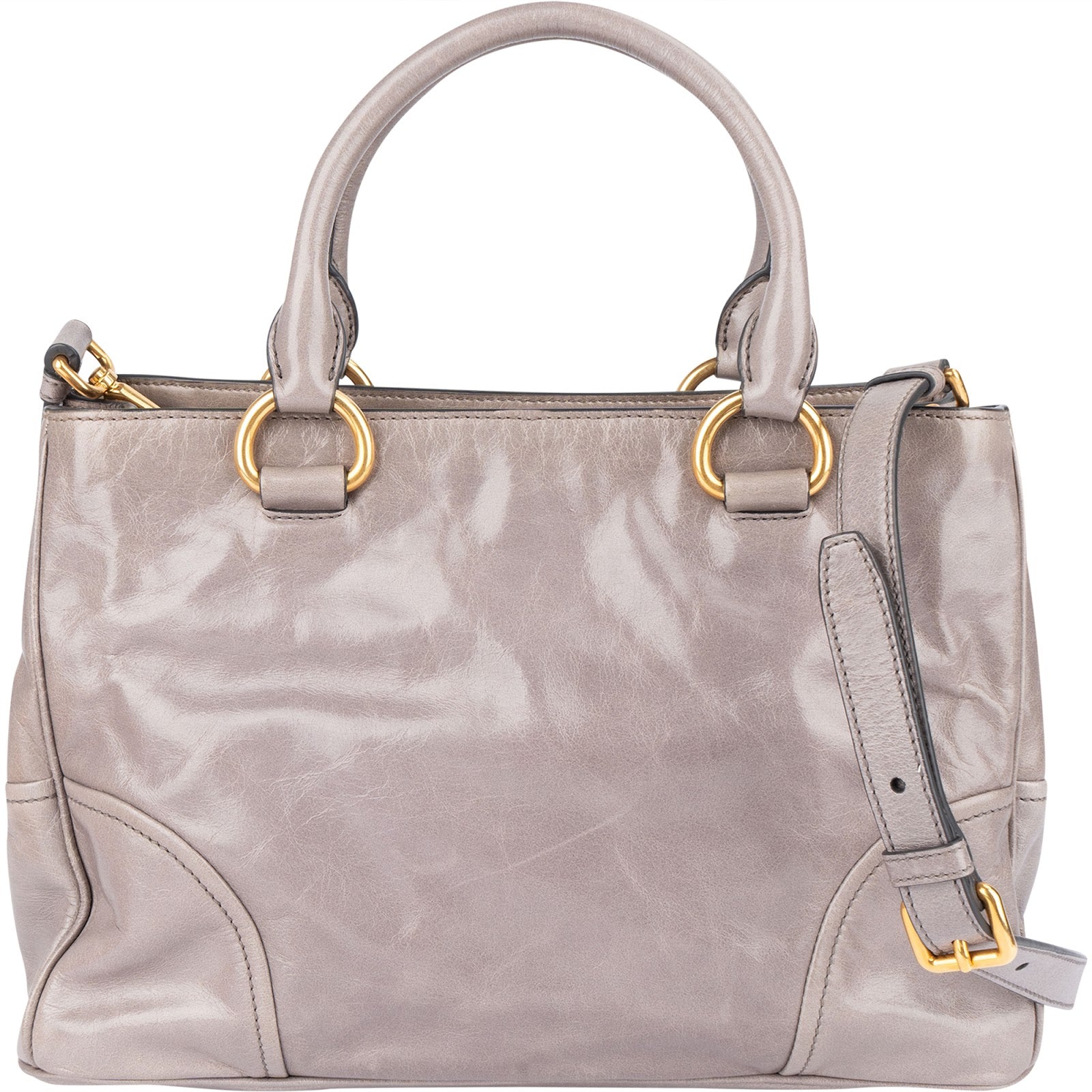 [🔄️B24 / F19] Miu Miu Vitello Lux Tote Shoulder Bag - vintageandkickz