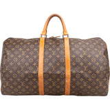 Louis Vuitton Monogram Canvas Keepall 55 Travel Bag