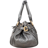 Chloé Metallic Leather Paddington Satchel Handbag