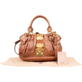 Miu Miu Vitello Lux Bow City Handbag