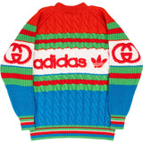 Adidas x Gucci Multicolor Striped Cable-Knit Wool Sweater (XS-M)