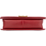 Chanel Quilted Lambskin Boy New Medium Single Flap Crossbody Bag