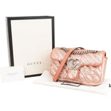 Gucci Quilted Sequin GG Marmont Small Crossbody Bag