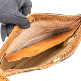 Fendi Monogram Python and Zucca Canvas Patchwork Shoulder Bag