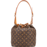 Louis Vuitton Monogram Canvas Sac Noé Petit Shoulder Bag