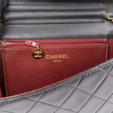 Chanel Quilted Lambskin Small 24K Gold Single Flap Shoulder Bag