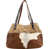 Miu Miu Pony Hair Corduroy Tote Shoulder Bag
