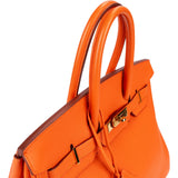 Hermès Orange H Togo Leather Birkin 35 Handbag