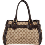 Gucci Monogram GG Canvas Leather Running Handbag