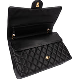 Chanel Quilted Lambskin Maxi Double Flap Crossbody Bag