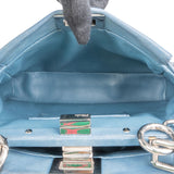 Fendi Leather Small Peekaboo Wave Handbag
