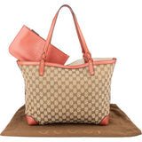 Gucci Monogram GG Canvas Bree Tote Shopper Shoulder Bag