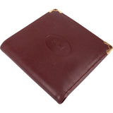 Cartier Bordeaux Leather Bifold Wallet