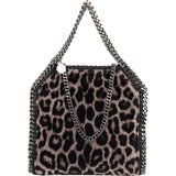 Stella McCartney Leopard Fur Print Falabella Tote Crossbody Handbag